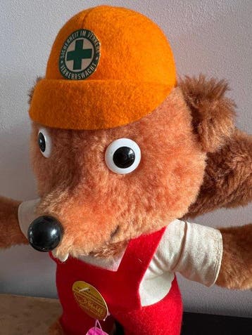 Steiff - Speelgoed Verkeerseekhoorn ‘Hoerni’ - 1970-1980 -, Antiek en Kunst