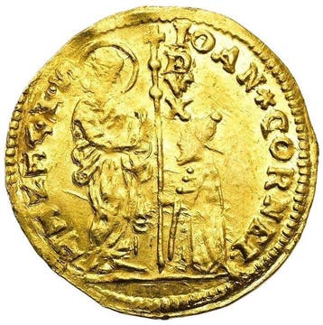 Italië, Venetië. Giovanni Cornaro (1709–1722). Zecchino