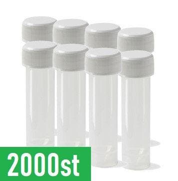 Lege buisjes met schroefdop 5 ml - 2000 st, Verzenden