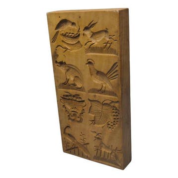 Hand-Carved Wooden Springerle Mold - Mal