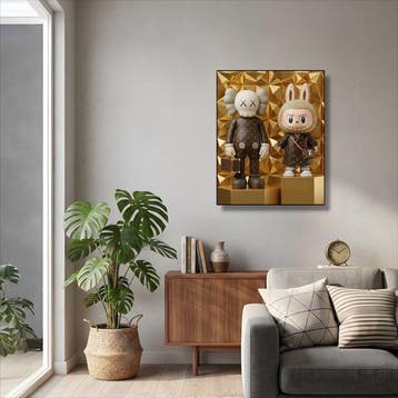 AT9 - [Canvas L] Kaws x Labubu - LV Outfit