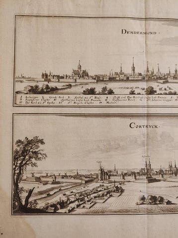 België - Dendermonde en Kortrijk / Cortryck; Matthäus Merian, Boeken, Nieuw