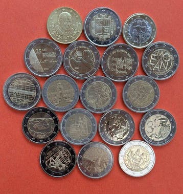 Europa. Euro 2010/2025 (18 coins) (Zonder minimumprijs), Postzegels en Munten