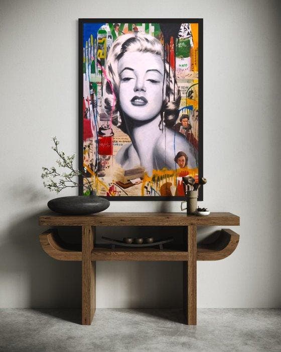 JS - Marilyn-Toile-No RP, Antiek en Kunst, Kunst | Schilderijen | Modern