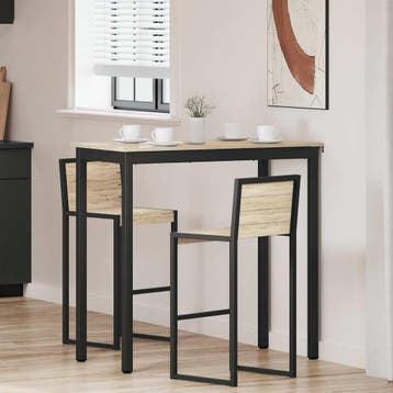 vidaXL Staande Bartafel Bewerkt hout Rechthoekig, Verzenden, Nieuw