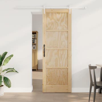 vidaXL Schuifdeur ORKDAL 73,5 x 211 cm Massief grenenhout, Verzenden