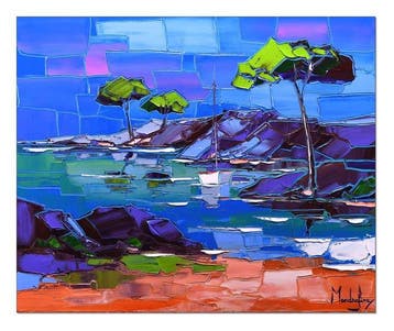 Caroline Mandrafina - Pfleger  Calanque de Port-Pin  Côte