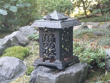 oude Japanse lantaarn van gietijzer - IJzer (gegoten) -