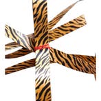 5m sierlint - tijger - krullint - jungle - dierenprint -..., Diversen, Cadeauverpakkingen, Ophalen of Verzenden, Nieuw