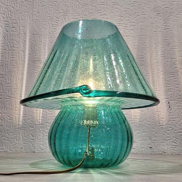 Lampe de table - Verre - bâton fungo