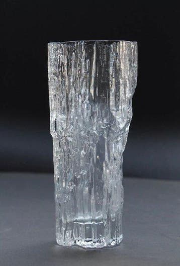 Iittala - Tapio Wirkkala - Vase - avoine - Verre givré, Antiek en Kunst