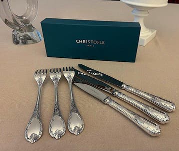 Christofle - Tafelservies (6) - Marly - Verzilverd