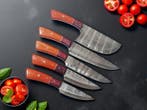 Keukenmes - Kitchen knife set - Set van 5 handgesmede