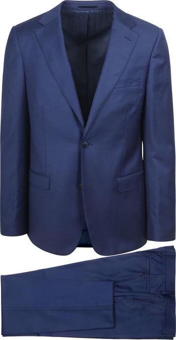 Suitable Kostuum Wol Royal Blauw maat Maat 48/50 (M) Heren, Nieuw, Suitable, Verzenden, Maat 48/50 (M)