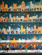 Giorgio Stocco - Observers 53-opera unica, Antiek en Kunst
