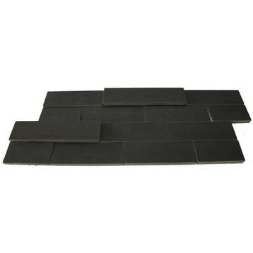 Wand Mozaïek Tegels Factory Bali 3D Zwart - Matje 20x50cm, Ophalen of Verzenden, Wandtegels