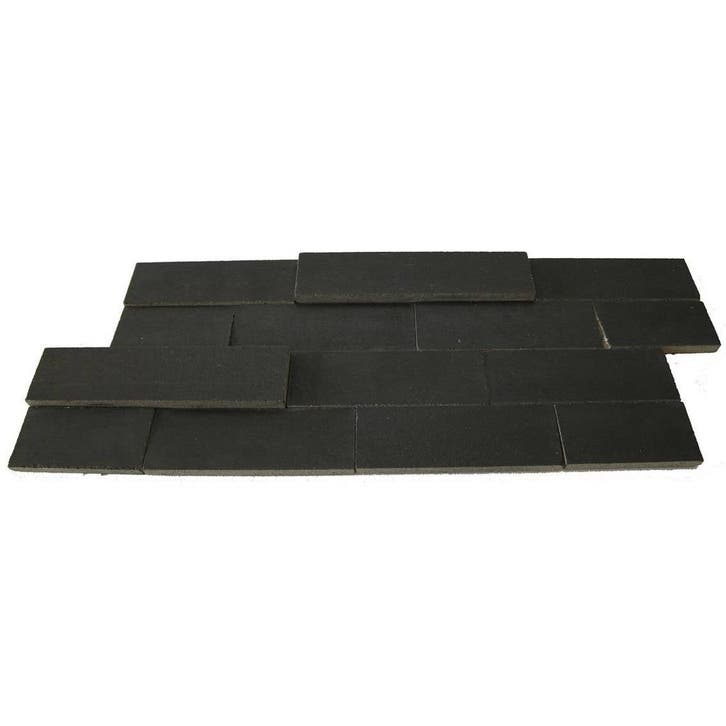 Wand Mozaïek Tegels Factory Bali 3D Zwart - Matje 20x50cm, Bricolage & Construction, Dalles & Carrelages, Enlèvement ou Envoi