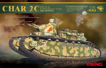 MENG-Model TS-009 French super heavy tank Char 2C Bouwpakket, Hobby en Vrije tijd, Modelbouw | Auto's en Voertuigen, Verzenden