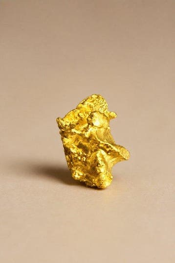 Goud Goud nugget - Hoogte: 7.15 mm - Breedte: 6.17 mm- 1.29