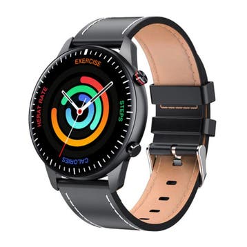 Sport Smartwatch - Leren Bandje Fitness Activity Tracker, Verzenden