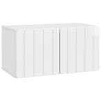 vidaXL Wandmontage TV-kast Hoogglans Wit 59,5 x 31 x 30 cm, Verzenden, Nieuw