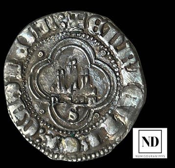Koninkrijk van Castilië en Leon. Enrique II. 1/2 Real