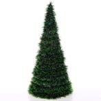 Dennenboom Kerstboom Kunst Tinsel Groen Black 50 cm, Nieuw