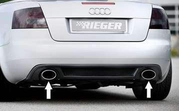 RIEGER einddemper, li./re., Typ 32, geschikt voor Audi A4 (8, Verzenden, Nieuw, Audi