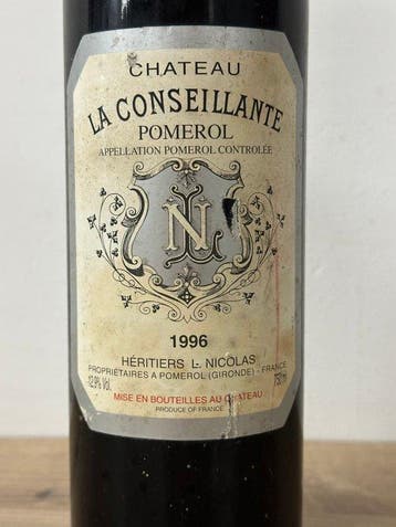 1996 Chateau La Conseillante - Pomerol - 1 Bouteille (0,75