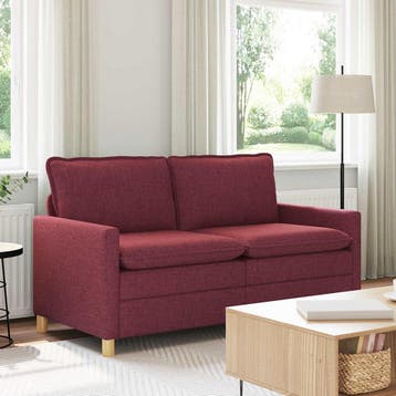 vidaXL bank / zetel Wijnrood 156 x 81 x 87,5 cm Stof, Huis en Inrichting, Zetels | Zetels, Verzenden, Nieuw