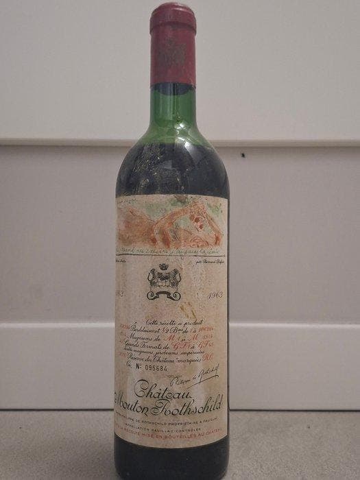 1963 Chateau Mouton Rothschild, 1970 Chateau Gazin & 1985, Verzamelen, Wijnen