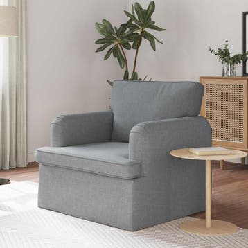 vidaXL bank / zetel Lichtgrijs 84 x 80 x 85 cm Stof, Verzenden