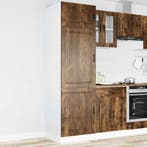 vidaXL Keukenkast Porto bewerkt hout gerookt eikenkleurig, Huis en Inrichting, Verzenden, Nieuw