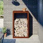 vidaXL Brandhoutrek 60x40x100 cm weervast staal, Verzenden