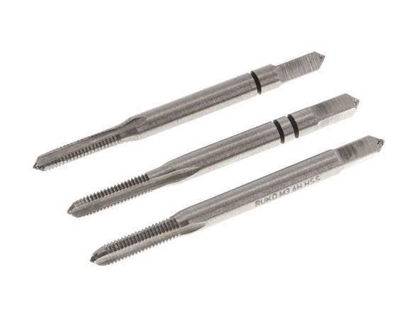 Taraud manuel 3 pièces M 3x0.50 Filetage standard (DIN 352), Bricolage & Construction, Outillage | Outillage à main, Envoi