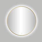 Nancy Venetië-Thin ronde spiegel Mat-Goud incl.led, Huis en Inrichting, Woonaccessoires | Spiegels, Ophalen of Verzenden, Nieuw