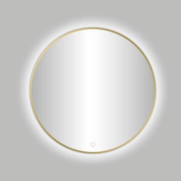 Nancy Venetië-Thin ronde spiegel Mat-Goud incl.led, Huis en Inrichting, Woonaccessoires | Spiegels, Ophalen of Verzenden, Nieuw