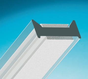 Verbindingsprofiel kopwand-Gehard glas dik 12mm of gelaagd g, Doe-het-zelf en Bouw, Glas en Ramen, Verzenden, Nieuw