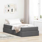 vidaXL Opbergbed met matras Donkergrijs 90 x 190 cm, Verzenden