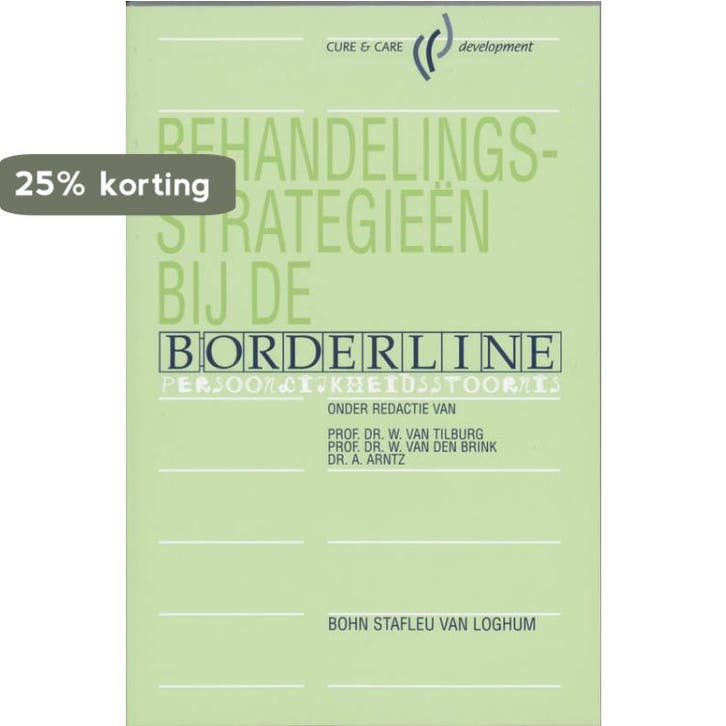 Behandelingsstrategieen bij de borderline, Boeken, Psychologie, Gelezen, Verzenden