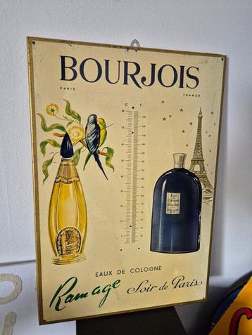 bourjois france - Reclameplaat thermometer Bourjois -