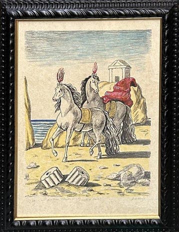 Giorgio De Chirico (1888-1978) - I cavalli di Achille