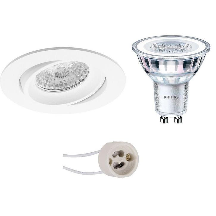 LED Spot Set 5W - Kantelbare Ronde Inbouwspot Witte Spot met, Maison & Meubles, Lampes | Spots, Envoi