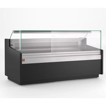 Geventileerde vitrinetoonbank, patisserie glas, met reserve, Verzenden