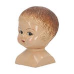 Figurine - Doll head - Polychroom