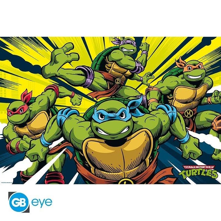 Teenage Mutant Ninja Turtles in Action Poster 91.5 x 61 cm, Verzamelen, Film en Tv, Nieuw, Ophalen of Verzenden