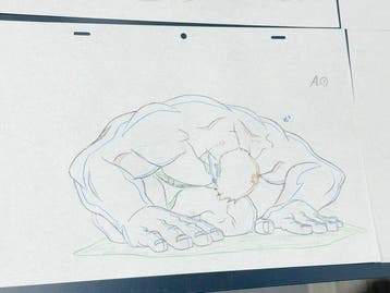 Marvel - 4× originele animatietekeningen van Hulk - X-Men