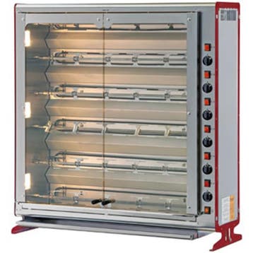 Kippengrill | VERTICALI ELBA | Elektrisch | 6 Spitten | 24, Verzenden
