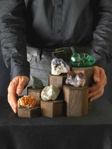 Lotto minéraux du monde Géode - Hauteur : 21.5 cm- 1069 g