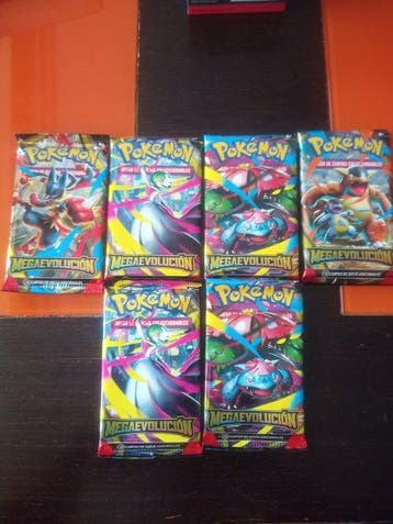 Pokémon - 6 Booster pack - Sobres Megaevolución sin pesar -, Nieuw